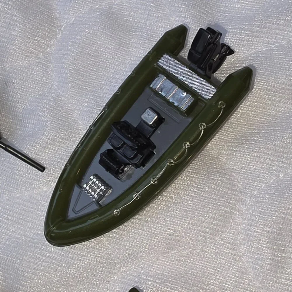 Military Vehicle Action Figure Toys Motorcycle Tanks Boat Lot of 4